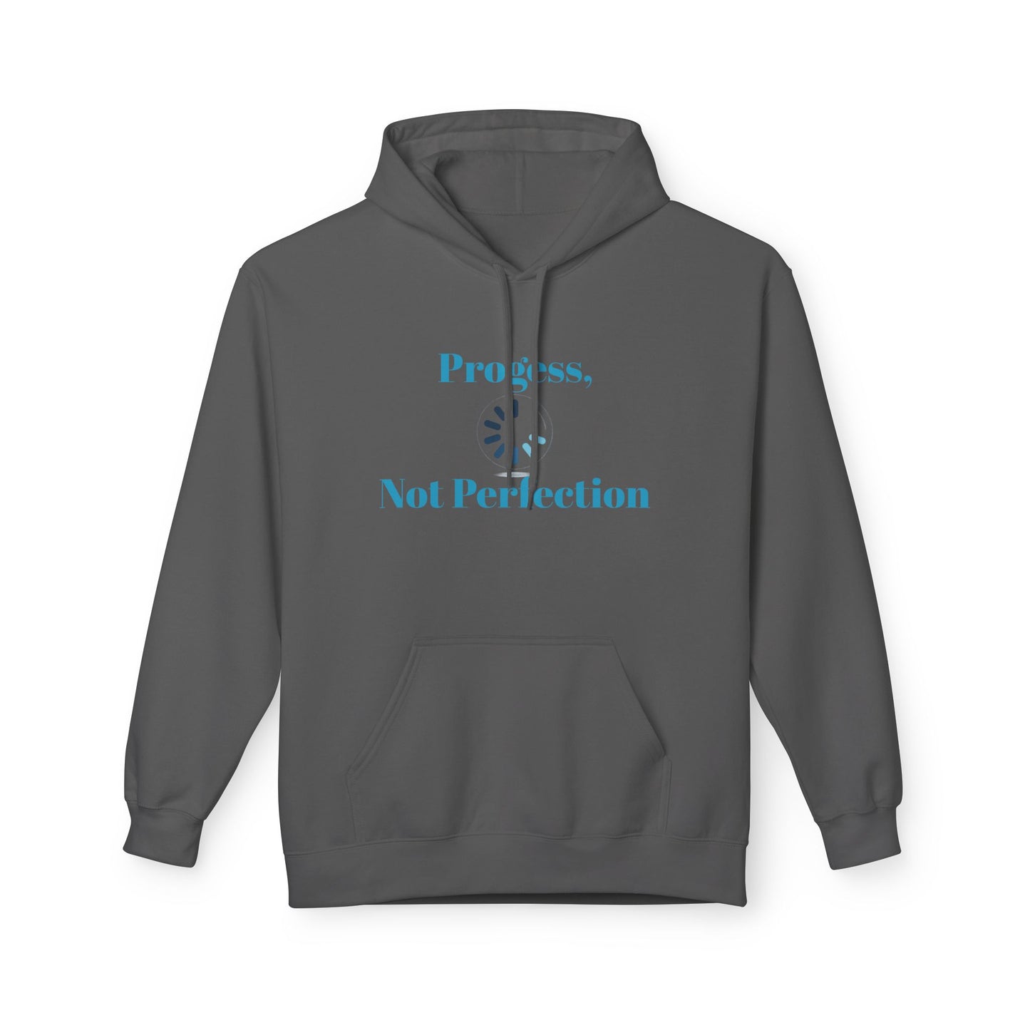 Progress, Not Perfection Hoodie — Minimal Calm Graphic Pullover