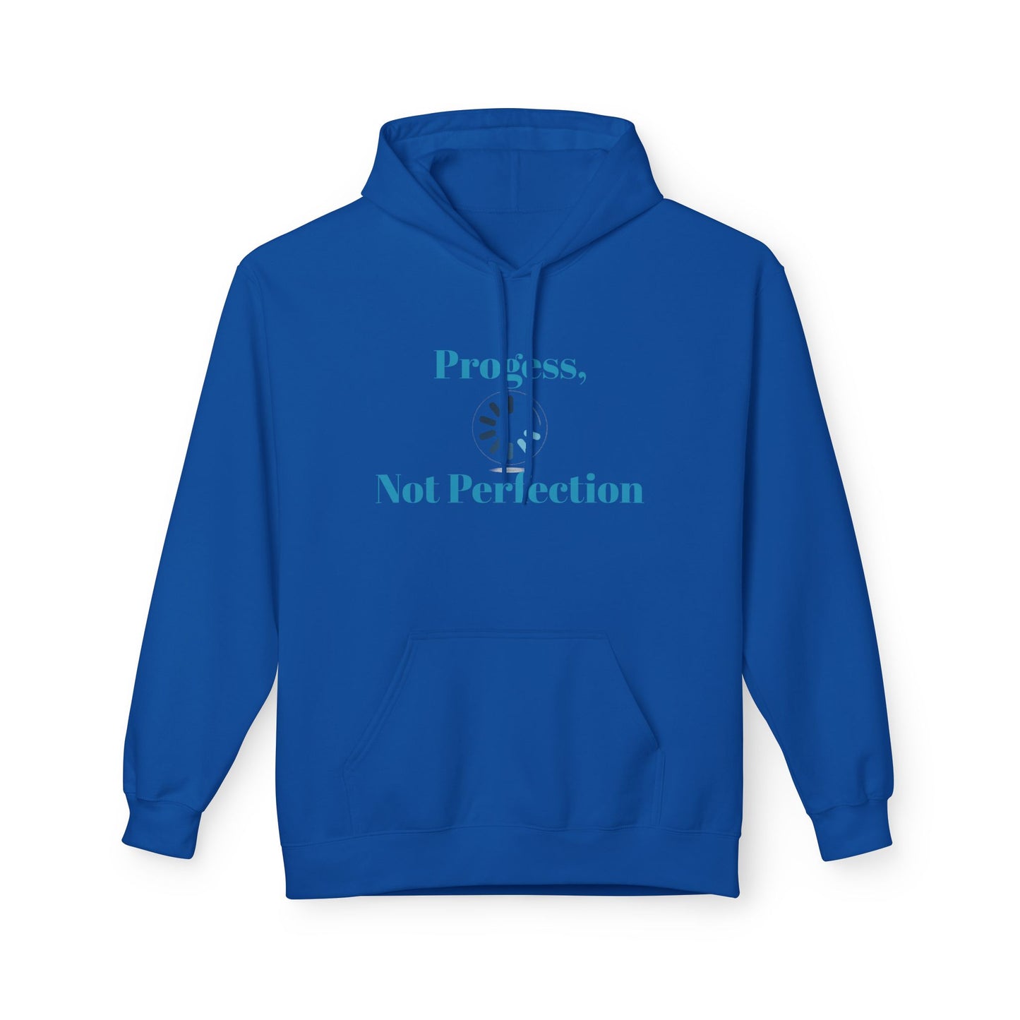 Progress, Not Perfection Hoodie — Minimal Calm Graphic Pullover