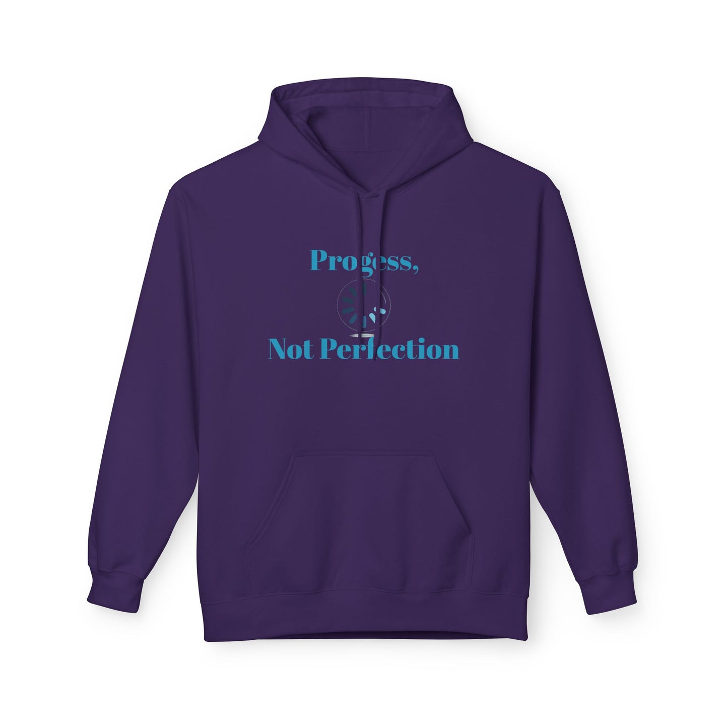 Progress, Not Perfection Hoodie — Minimal Calm Graphic Pullover
