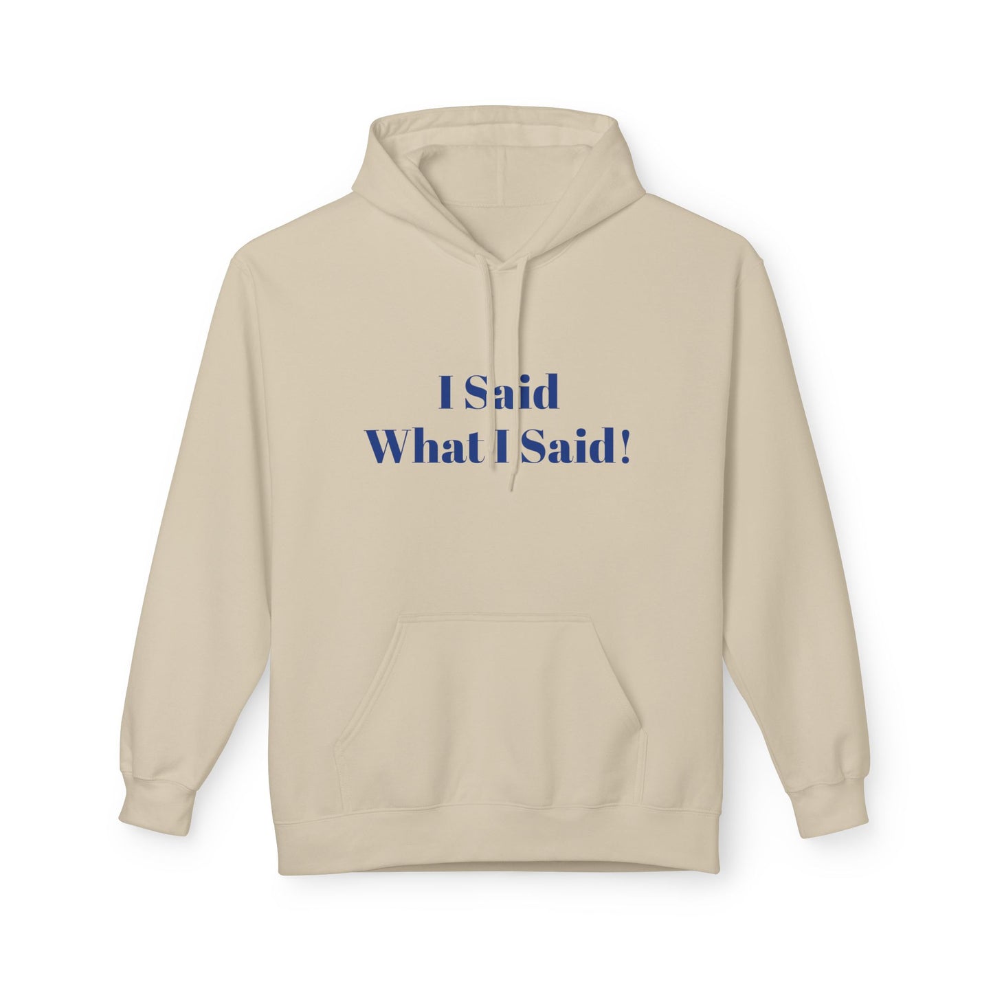 I Said What I Said Hoodie — Minimal Calm Graphic Pullover
