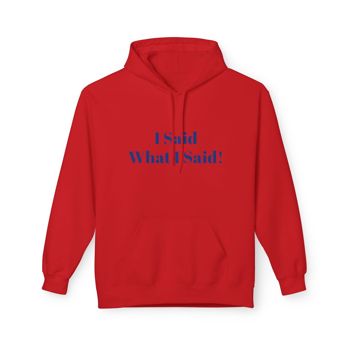 I Said What I Said Hoodie — Minimal Calm Graphic Pullover