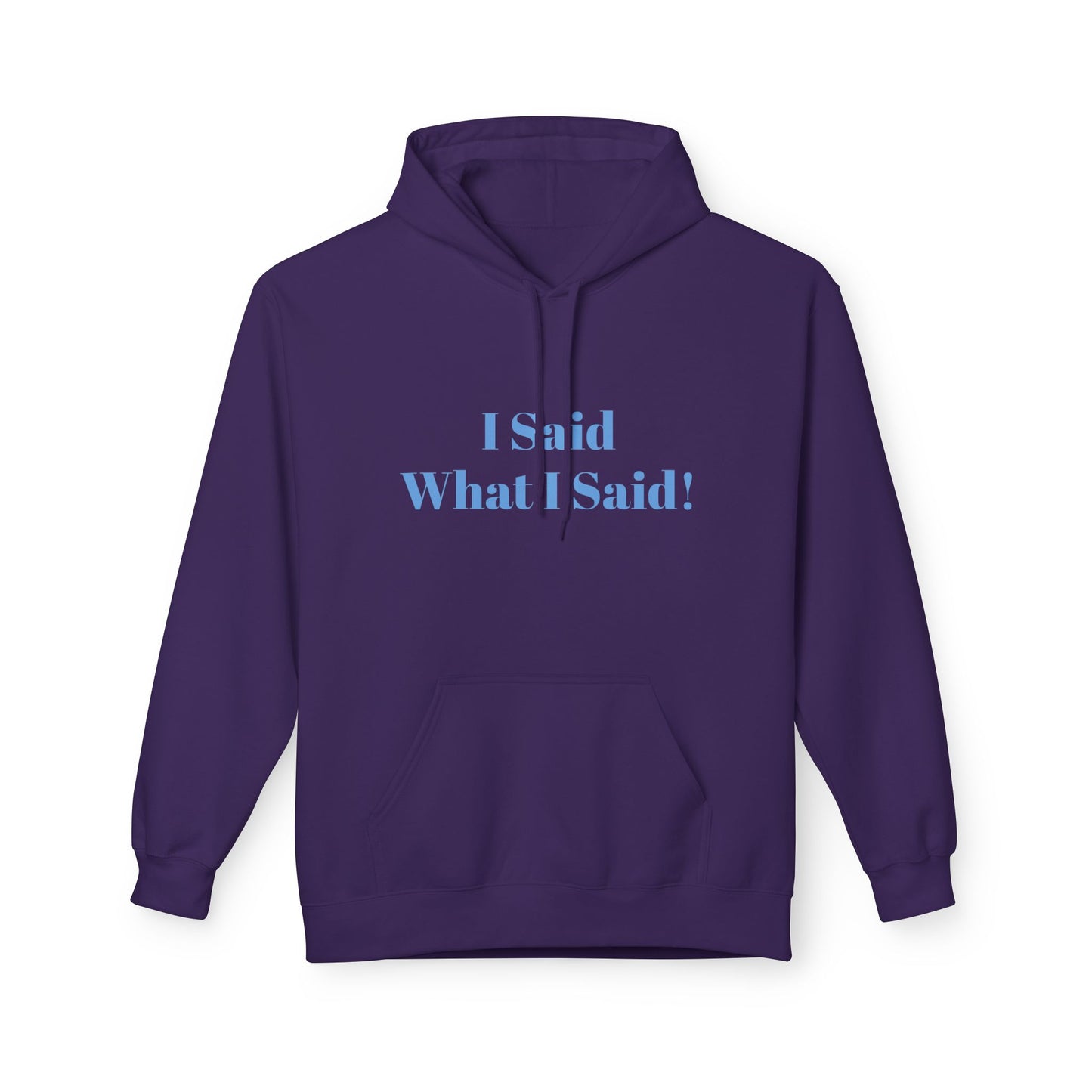 I Said What I Said Hoodie — Minimal Calm Graphic Pullover