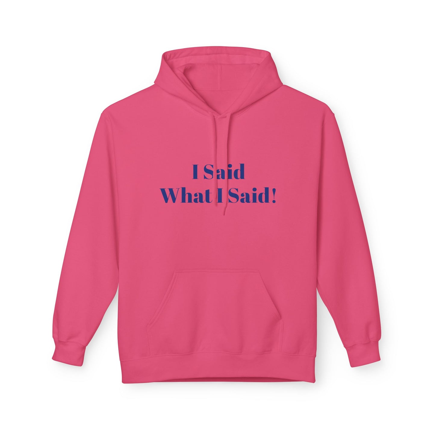 I Said What I Said Hoodie — Minimal Calm Graphic Pullover