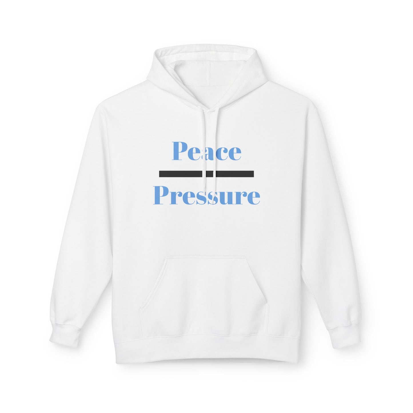 Peace Pressure Hoodie — Minimal Calm Graphic Pullover