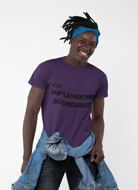 I'm Implementing Boundaries! - Crew Neck Tee