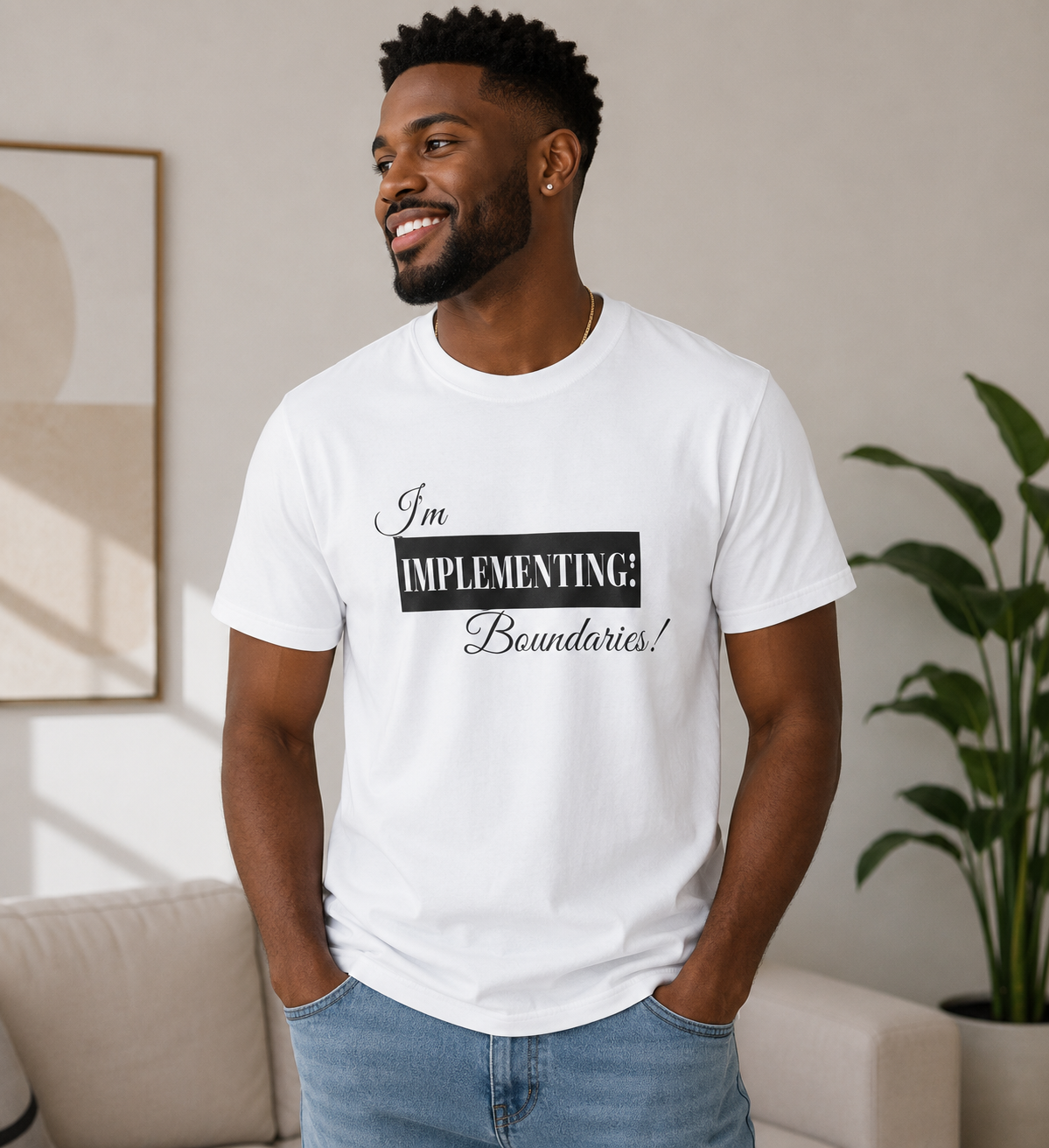 I'm Implementing Boundaries Tee — Self-Love Graphic T-Shirt