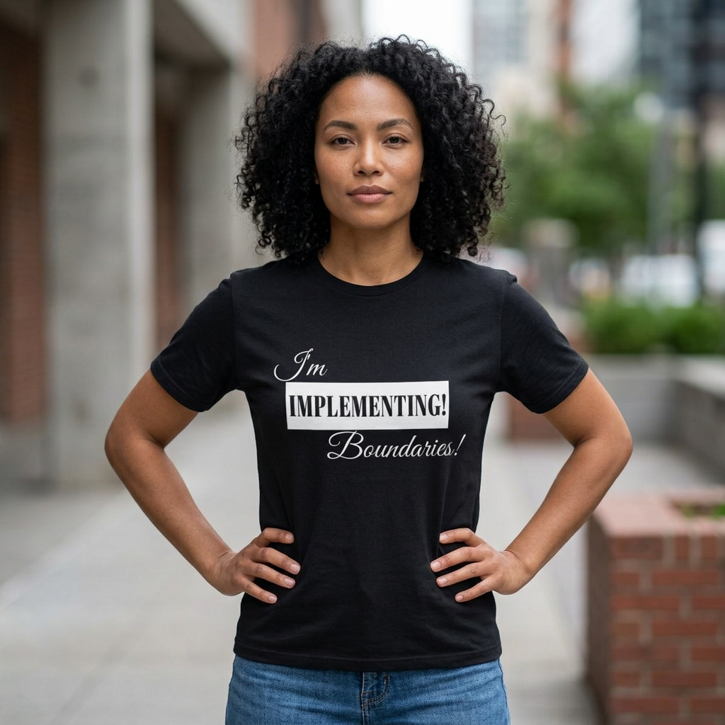 I'm Implementing Boundaries Tee — Self-Love Graphic T-Shirt