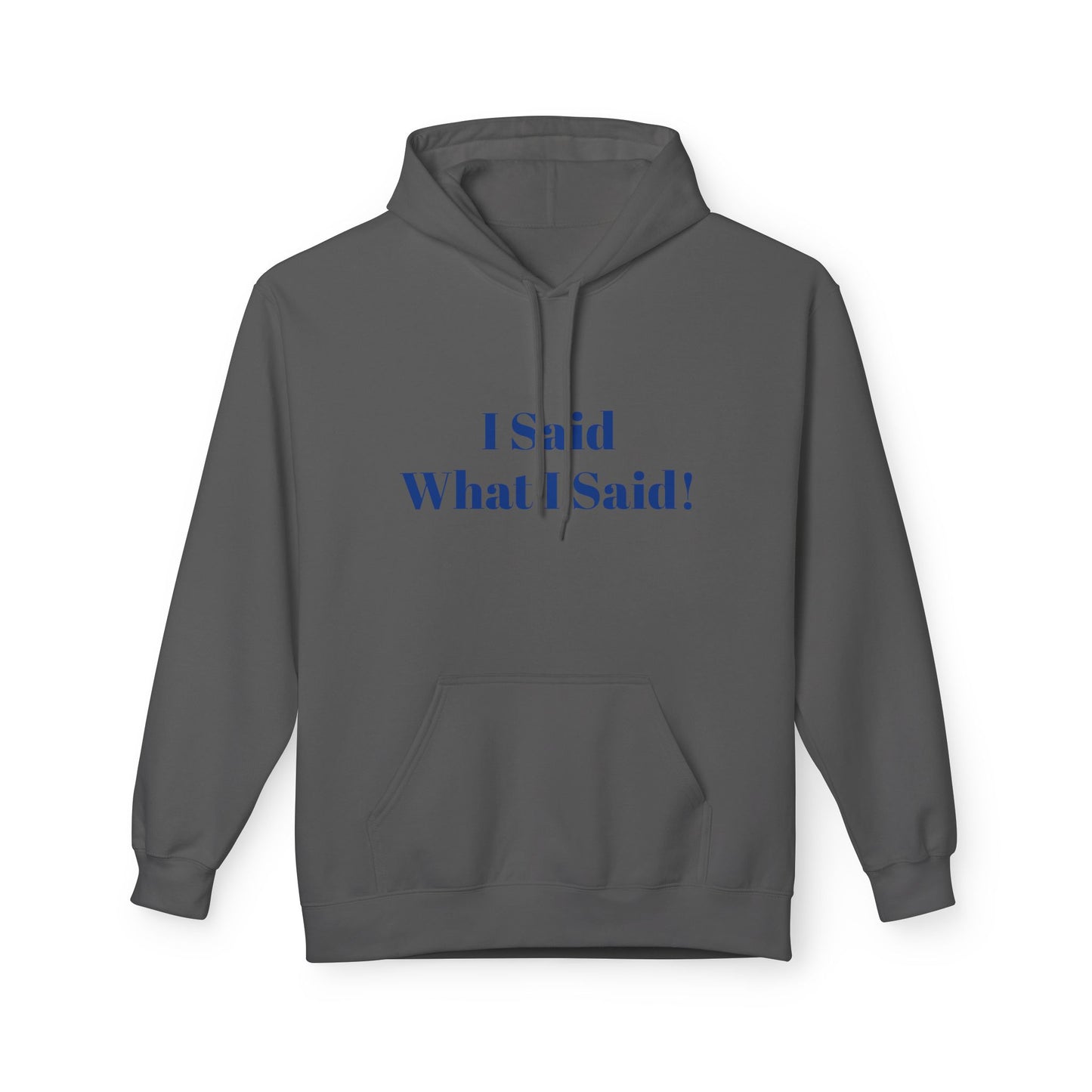 I Said What I Said Hoodie — Minimal Calm Graphic Pullover