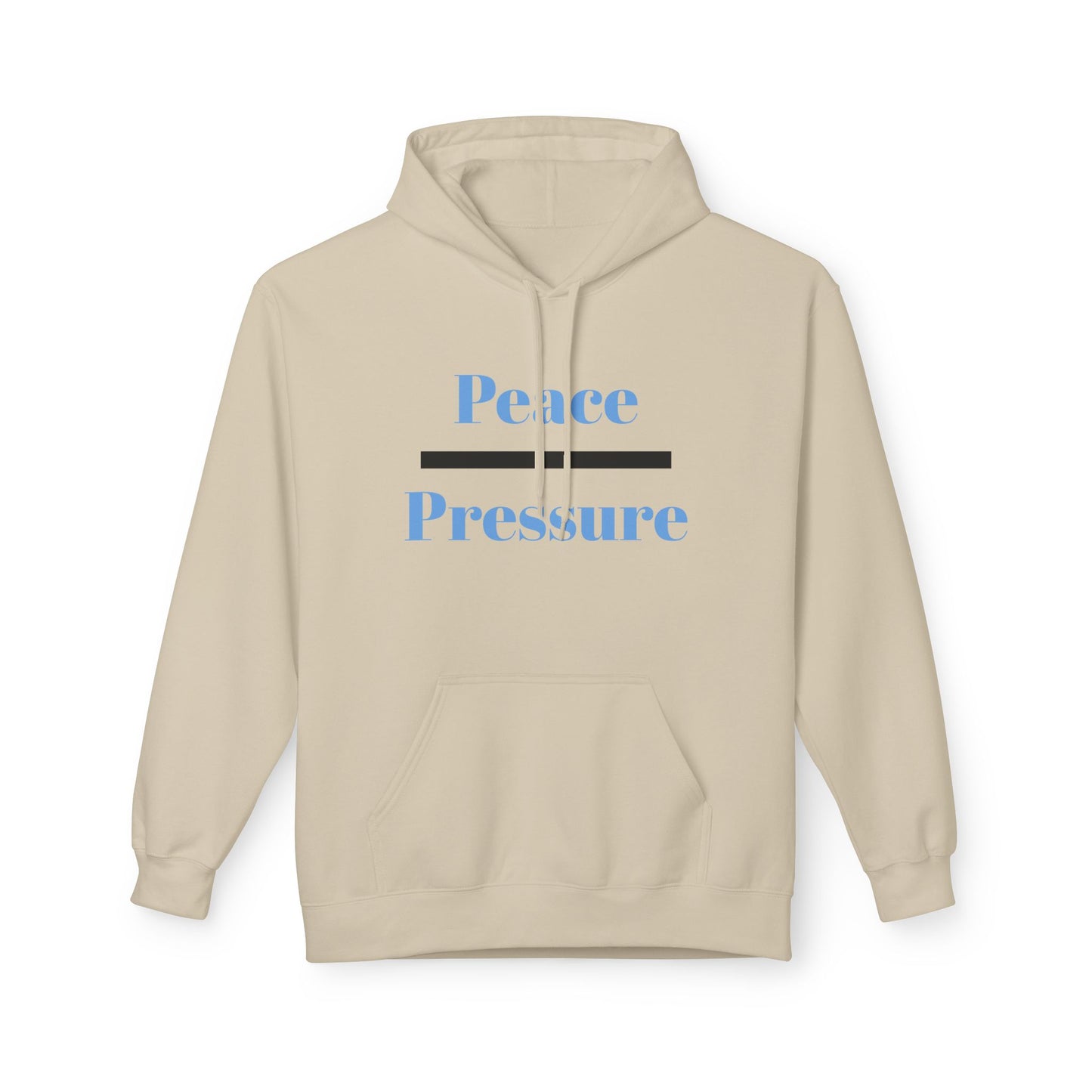 Peace Pressure Hoodie — Minimal Calm Graphic Pullover