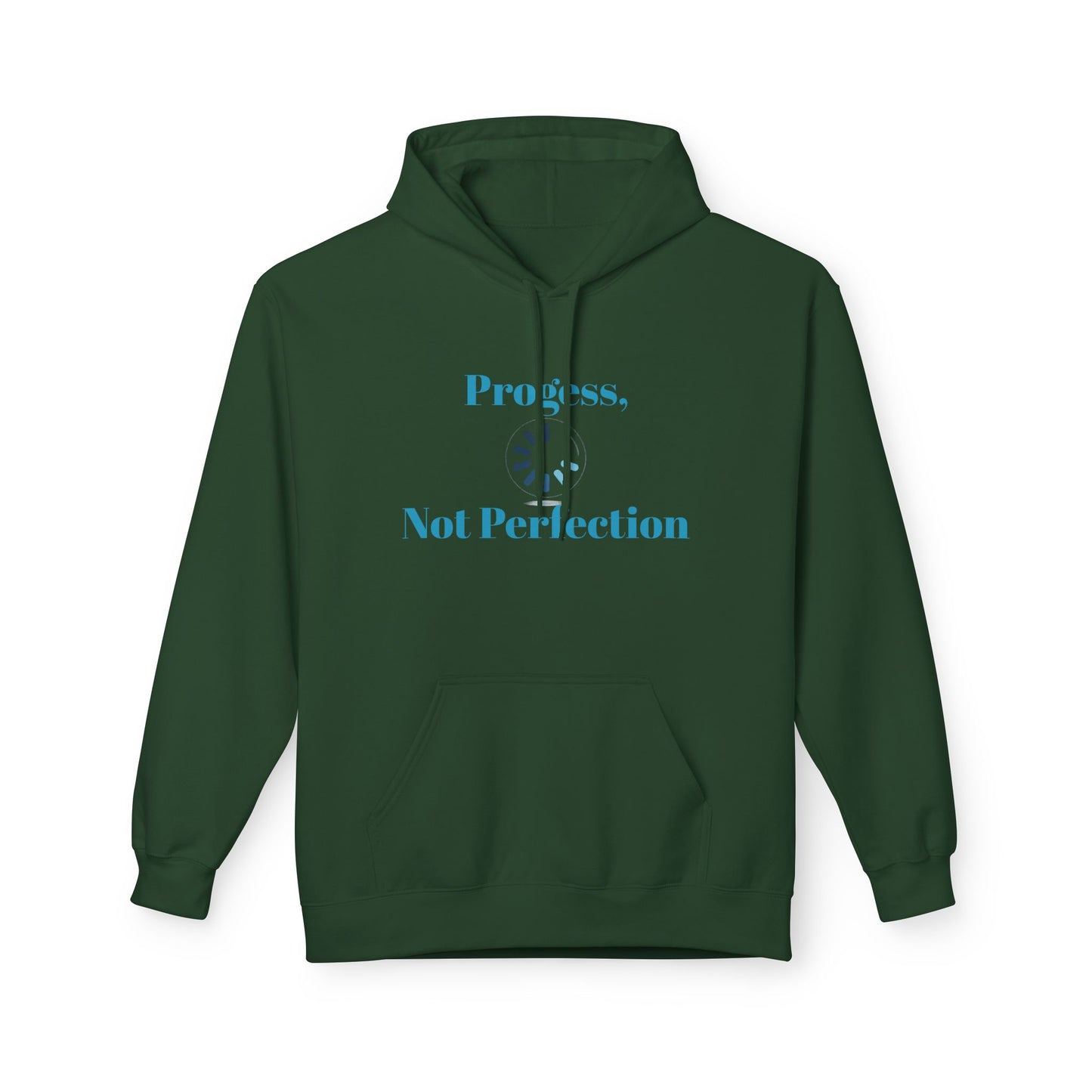 Progress, Not Perfection Hoodie — Minimal Calm Graphic Pullover