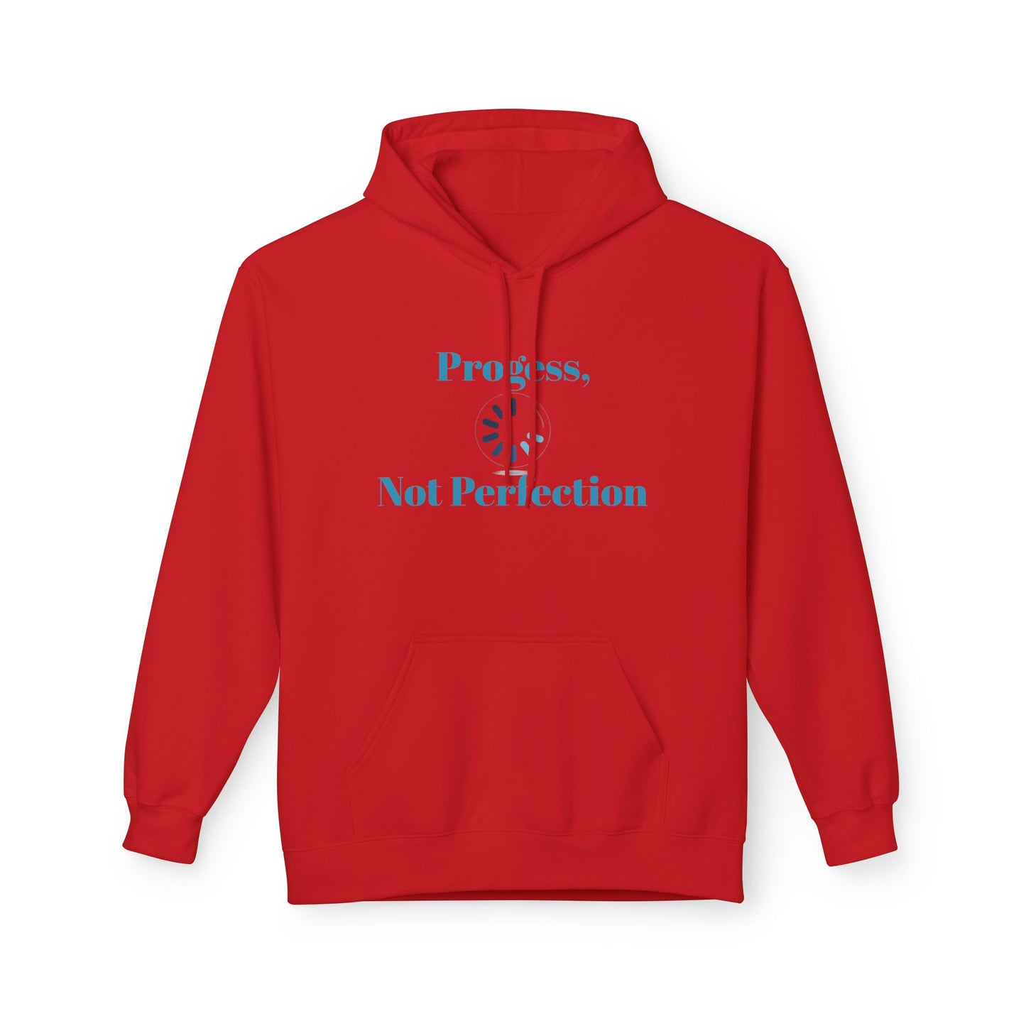 Progress, Not Perfection Hoodie — Minimal Calm Graphic Pullover